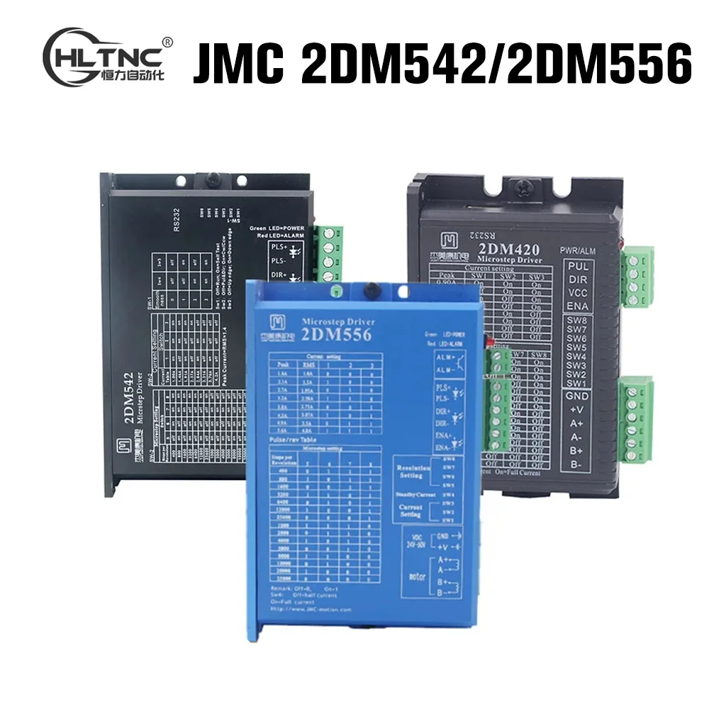 

JMC 2DM420 2DM542 2DM556 NEMA 17 23 34 2 phase stepper motor driver replace TB6600 DM542 DM556 for cnc milling router machine