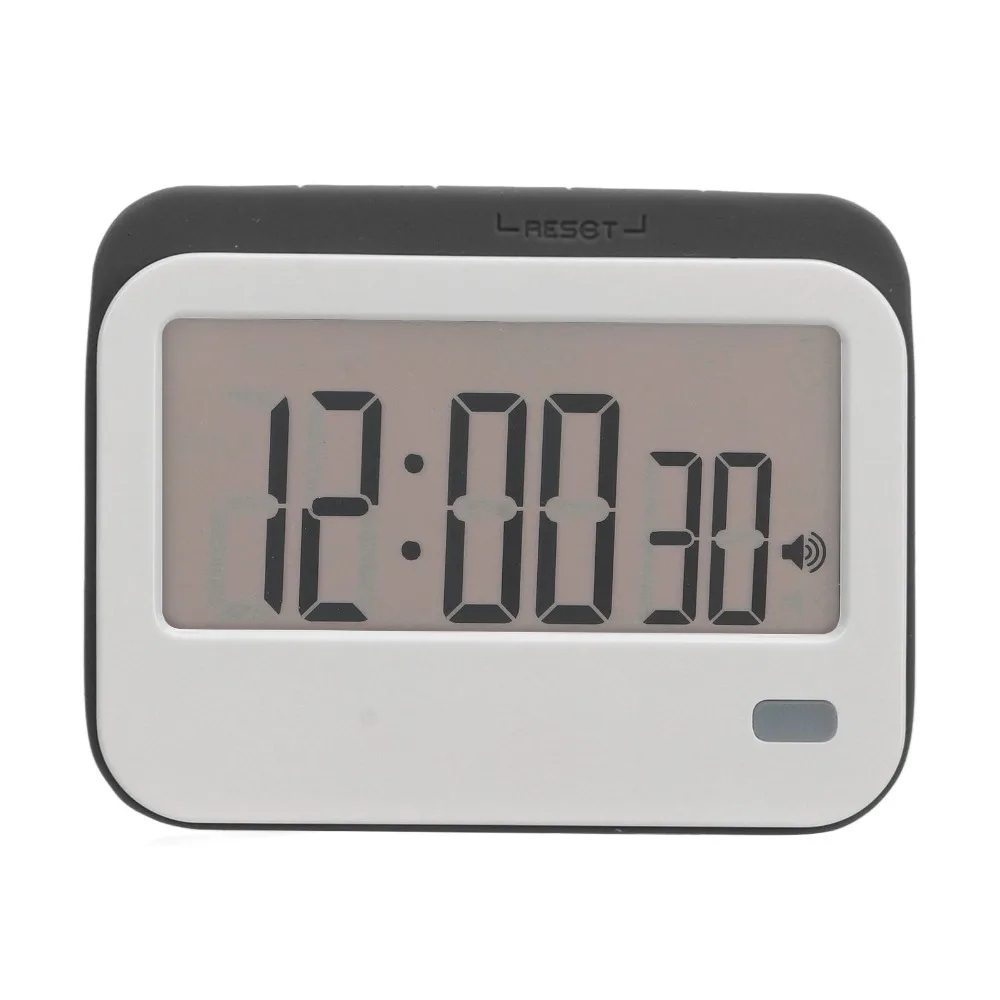 Durable Mute Digital Timer Alarm Clock Silicone Buttons Magnetic Digital Timer Alarm Clock Learning