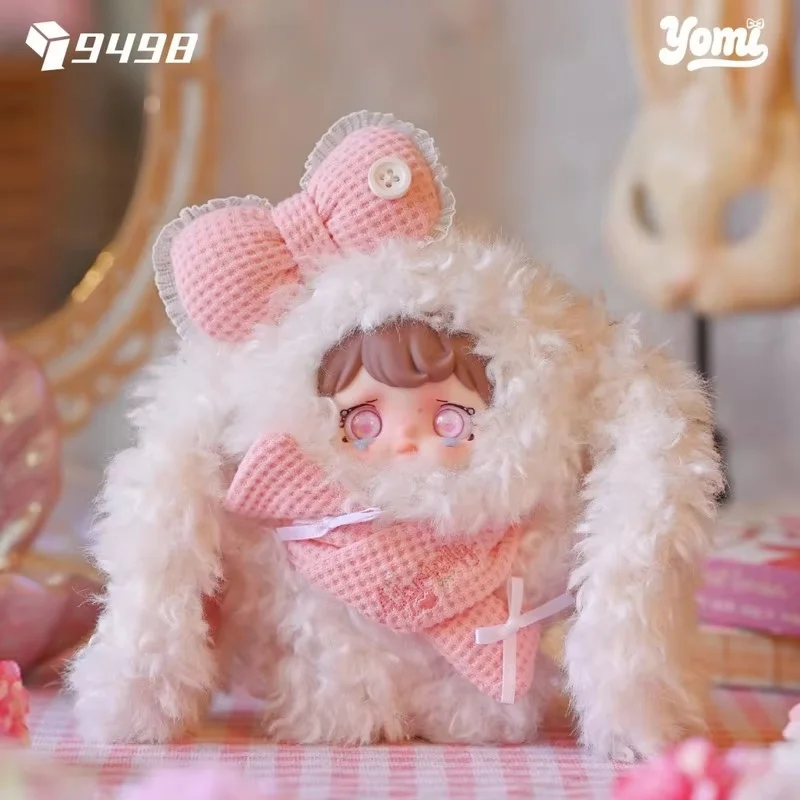 Nueva Caja Sorpresa de Peluche de Vinilo de la Serie Invernal Yomi Fluffy Bunny, Figura de Muñeca Adorable, Colgante de Moda, Adorno, Regalo de Cumpleaños y Navidad para Niñas