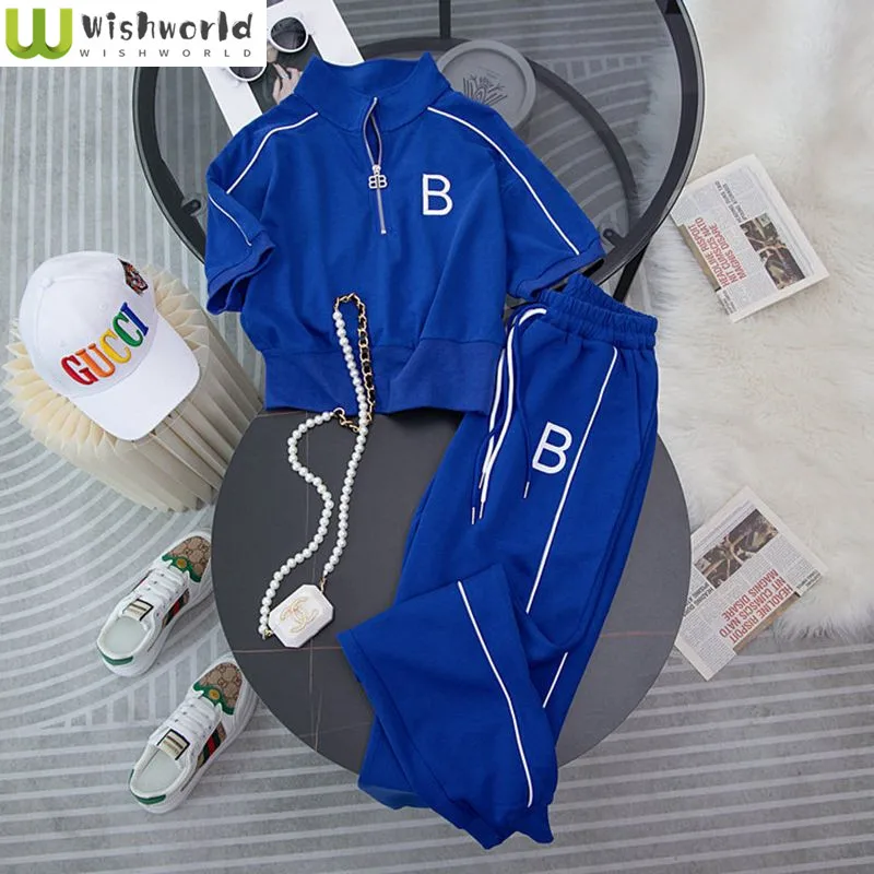 

Casual Fashion Set for Women Spring/Summer Korean Edition Loose Western Style Sportswear Age Reducing Two Piece Set