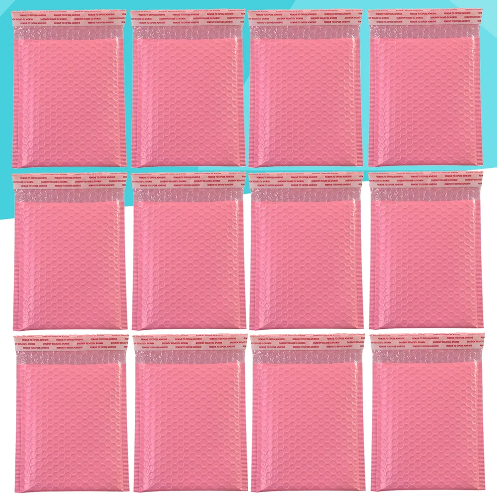 50 Pcs Bubble Bag Co-extruded Film Pouch Storage Pink Wrapping Paper Mattress Shockproof Express Delivery Anti-static