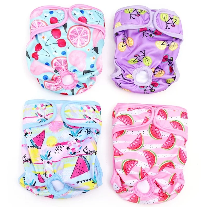 Reusable Pet Dog Panties Washable Female Dog Diapers Soft Puppy Physiological Pants Pet Cat Physiological Pant Diaper Sanitary