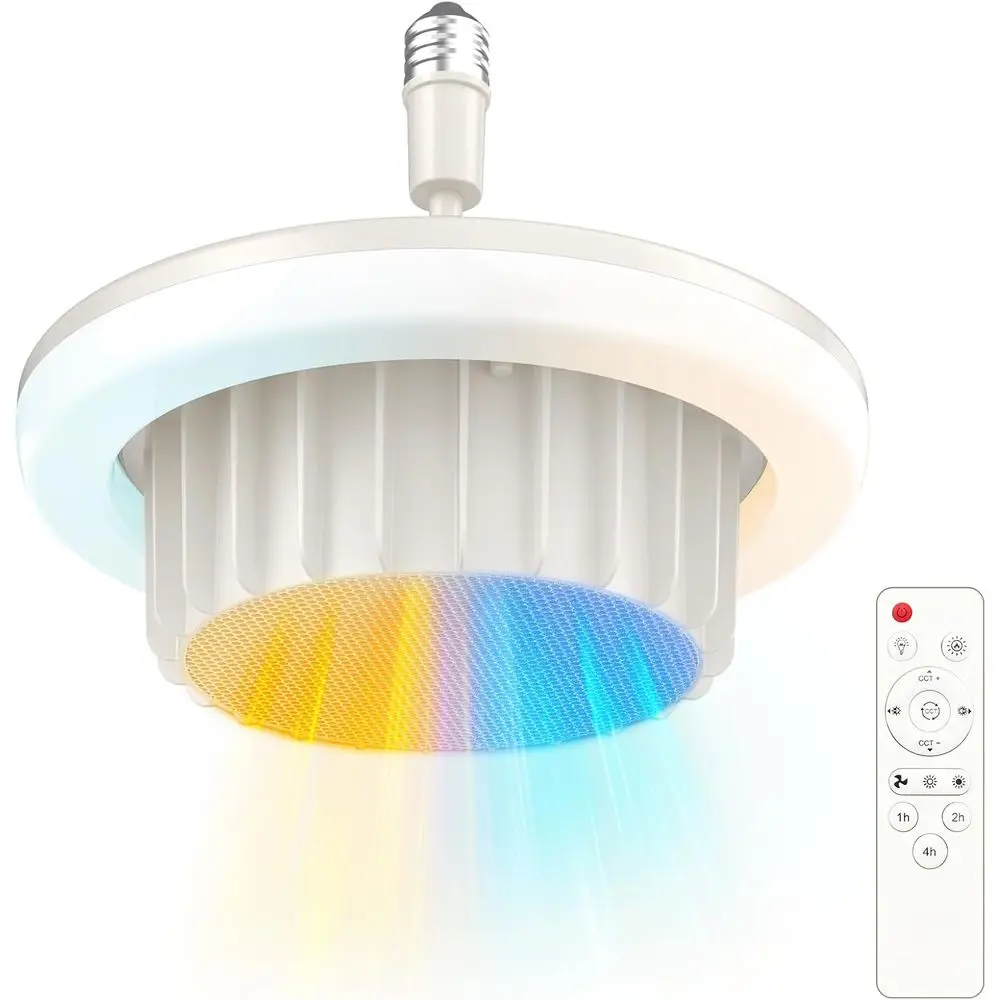 

Портативный электрический PTC-обогреватель мощностью 720 Вт, светодиодная лампа E26 2500 лм, 3 скорости, 300 Вт ° Функция вращения, таймер на 4 часа, пульт дистанционного управления, защита от перегрева