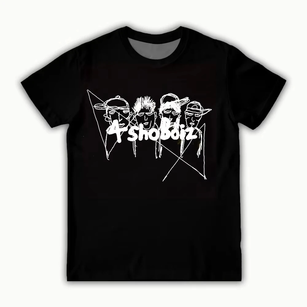 LNGSHOT 4Shoboiz T-Shirt Park Jaebeom Same Style Baumwoll-Kurzarm-T-Shirt Kpop Group Fan Support Top – Detail 4