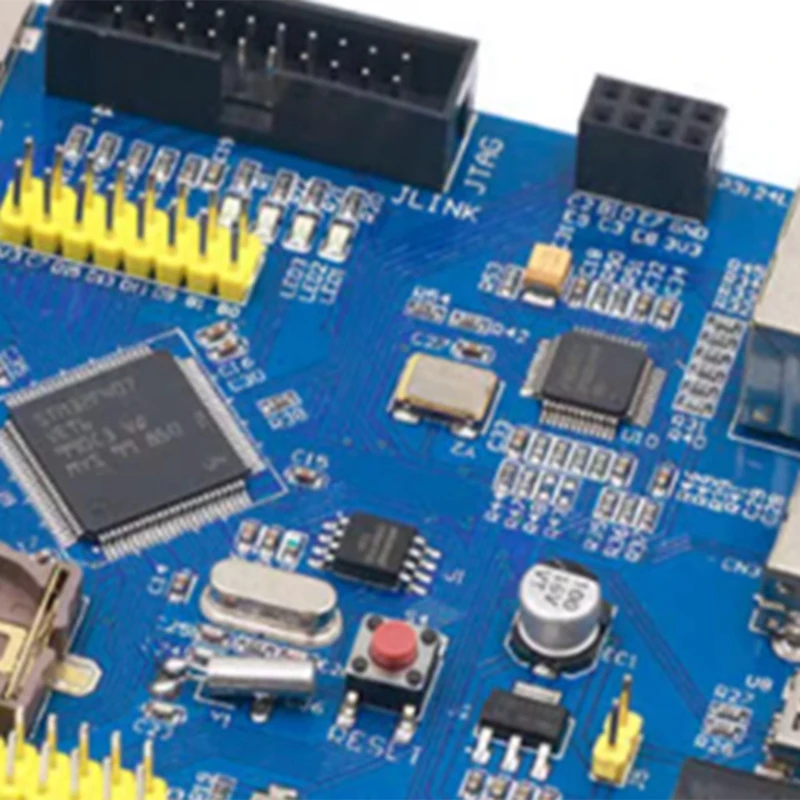 Industrial Control STM32F407VET6 Development Board RS485 Dual CAN Ethernet Networking STM32 Blue PC+Metal 1 SET