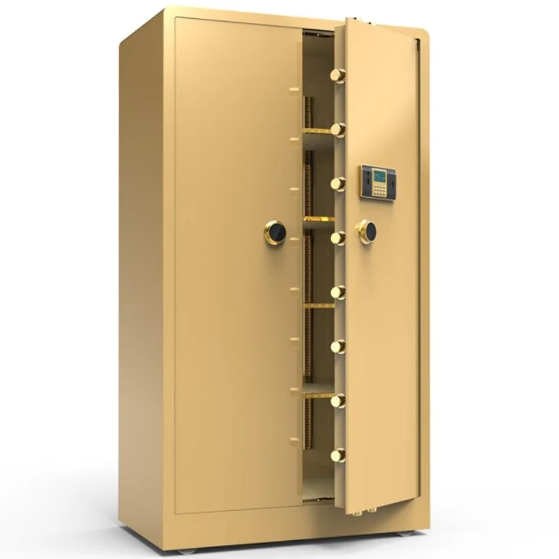 Heavy Duty 1.5-6 mm Thick Cold Rolled Steel Wall Mounted Office Hotel Home Anti-theft Fingerprint Key Double Door Safe