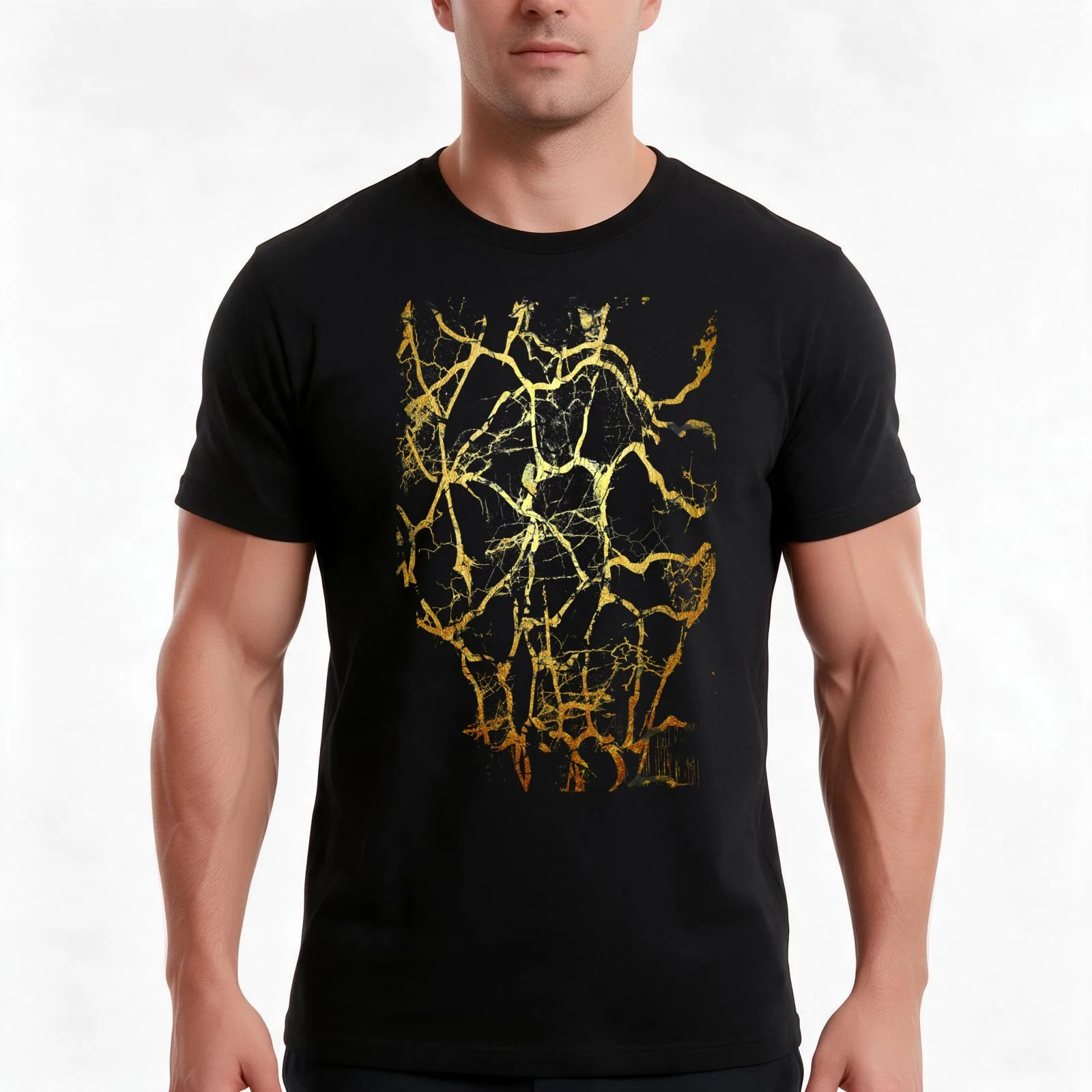 KINTSUGI :: Recognise Beauty T-Shirt, Summer Casual Cotton Tee, Oversized Streetwear Tops, Vintage Graphic Print, 100% Cotton