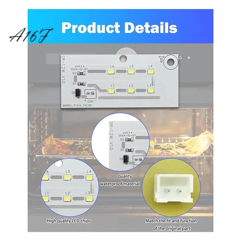 

A16F-Microwave LED Light Board For Frigidaire Electrolux Microwave 123462-A0 4920115 AP6809088 Etc Microwave Replacement Pa
