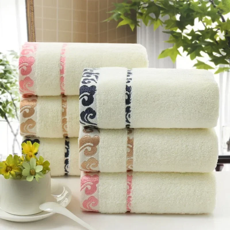 Towel Set Thick Soft Print Bath Hand Hotel Spa Face Kitchen Hair Towel For Adults and Kids toalha de banho havlu toallas recznik