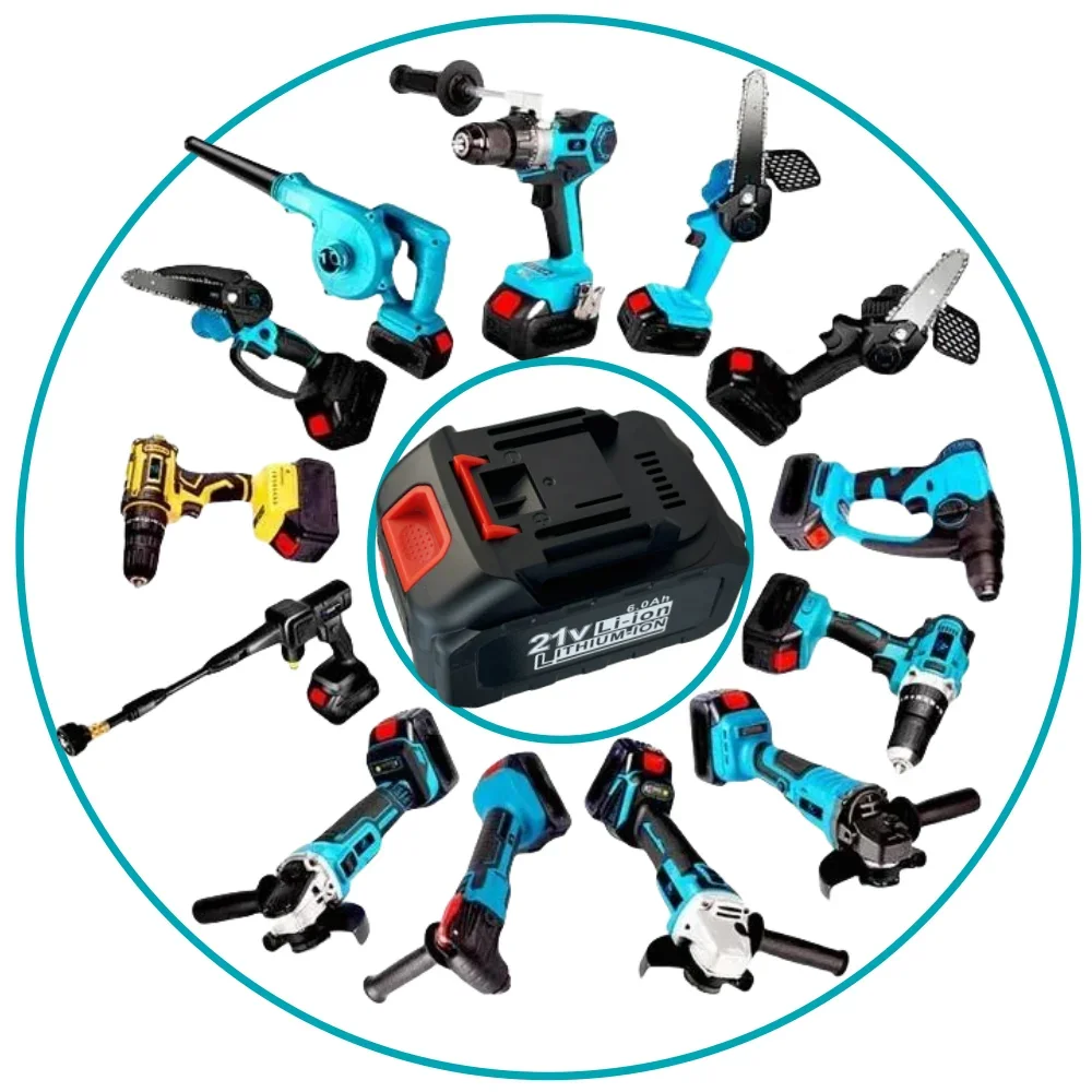 

21V 6000mAh Rechargeable Battery Suitable for Makita Lithium-ion Power Tool Cordless Drills Battery Replace