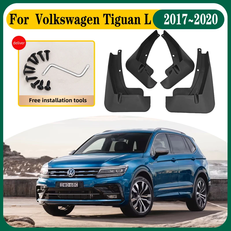 Car Mud Flaps For VW Volkswagen Tiguan L 2017 2018 2019 2020 Allspace Mudguard Splash Guard Front Rear Fender Car Accessories