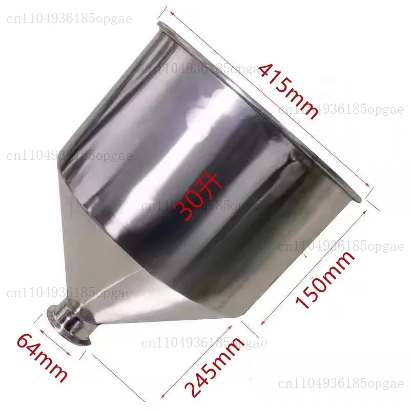 Filling Machine Hopper, Stainless Steel Hopper, Feed Cylinder, Canning Machine Accessories 30L 40L 50L in Stock