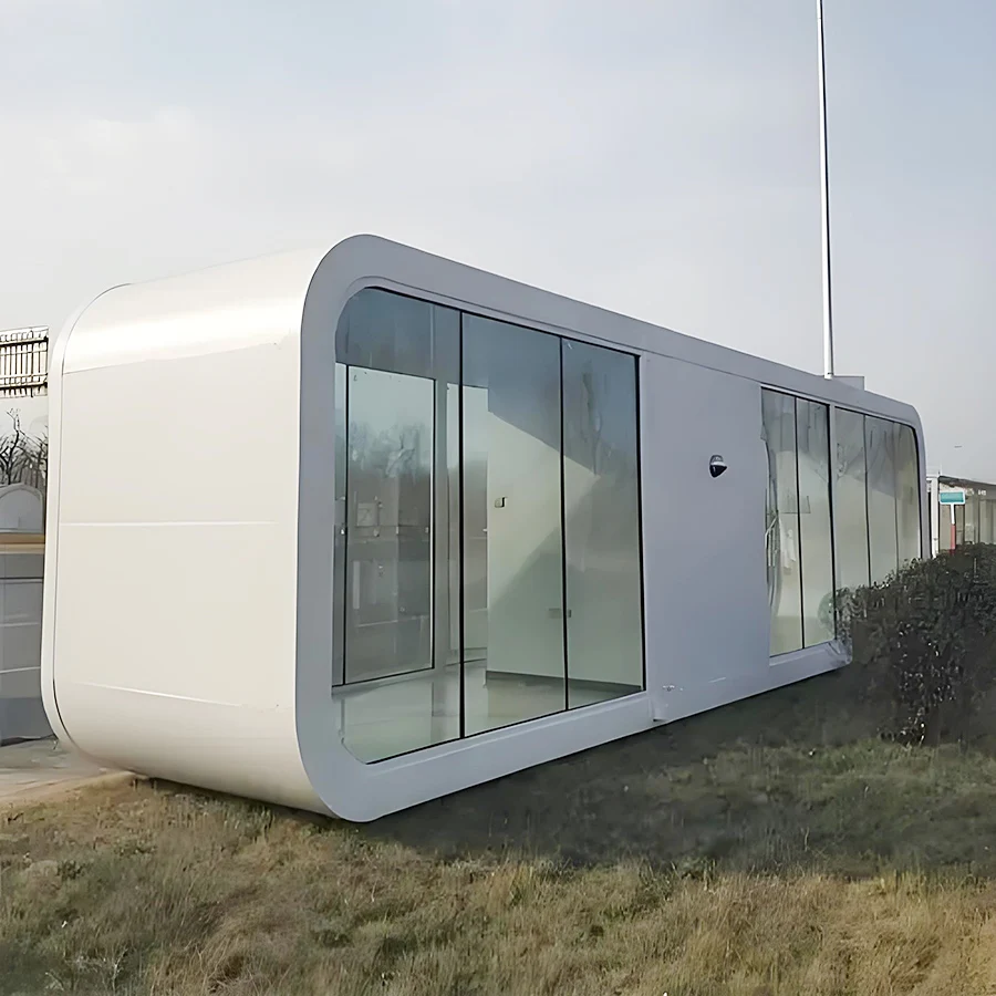 Apple Capsule House Sea Container House Prefabricated Module Houses Space Capsule Home Prefab Houses Ready to Live in 2 Bedroom