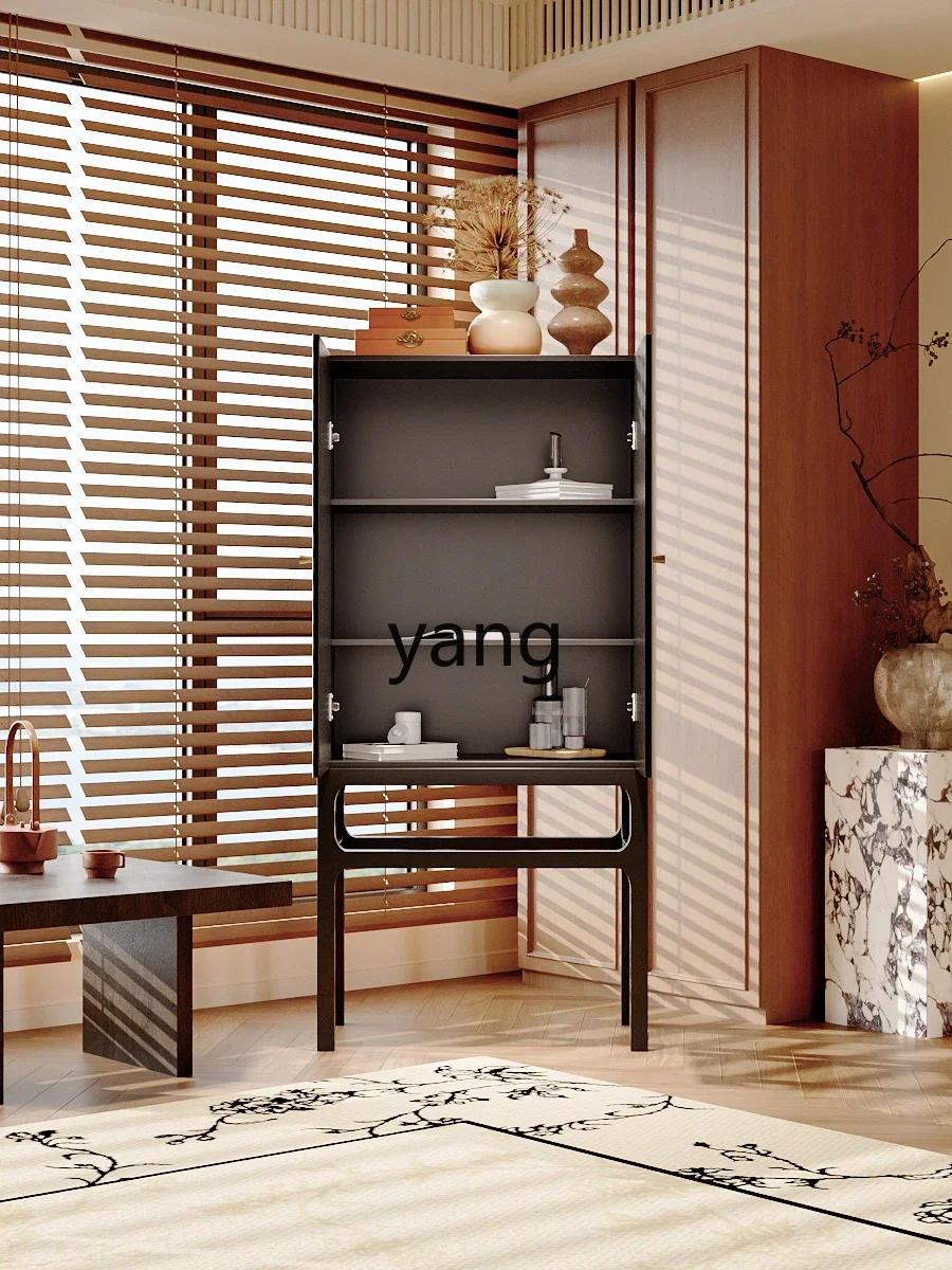 Lhh1 retro creative solid wood tall cabinet storage cabinet entrance entrance decorative cabinet