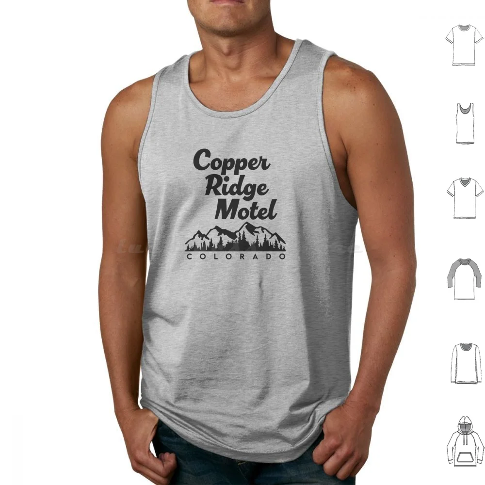 Copper Ridge Motel Colorado Tank Tops Print Cotton Science Fiction Sci Fi Scyfy Tv Series Comedy Alan Tudyk Motel Logo Tv