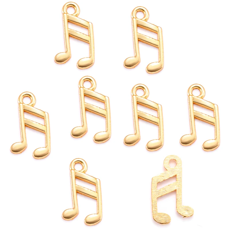 5 colors 60pcs musical note Charms Tibetan Silver Bronze Pendants Antique Charm Jewelry Making DIY Handmade Craft 16*9mm P206