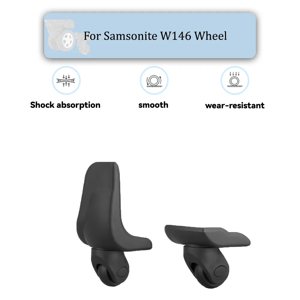 

For Samsonite W146 Universal Wheel Replacement Suitcase Rotating Smooth Silent Shock Absorbing Wheel Accessories Wheels Casters