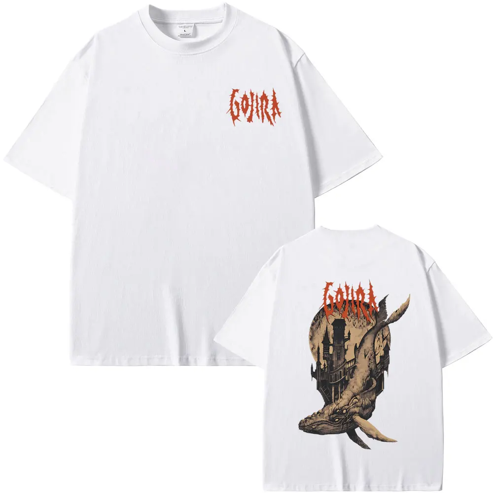 French Metal Band Gojira From Mars To Sirius Flying Whales Vintage Rock Graphic T-shirt Men Women Fashion Oversized Streetwear