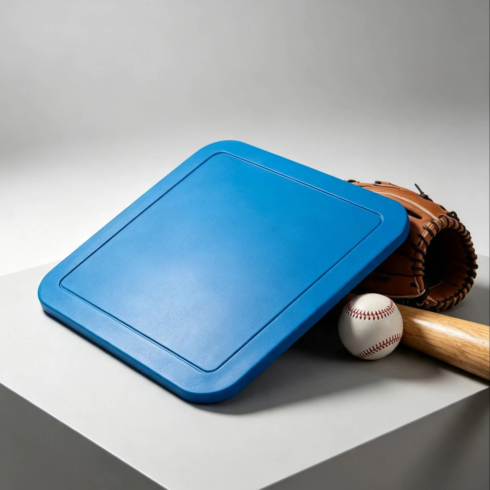 Rubber Base Plate Flat Baseball Base Throwdown Bases Flexible Equipment Lightweight for Coaches, Training, Field Setup