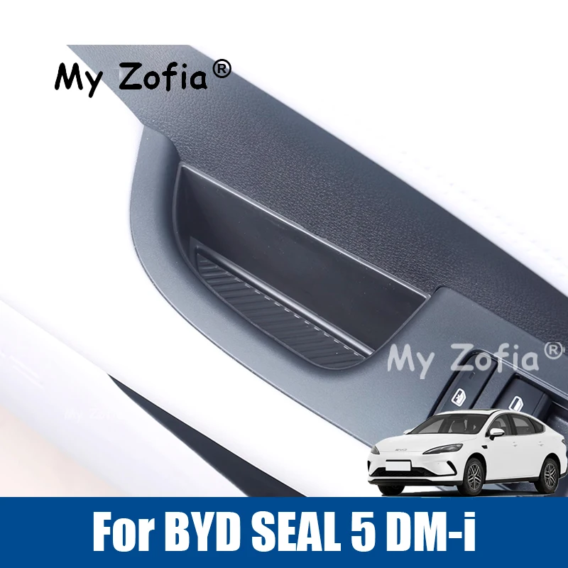 

For BYD SEAL 5 DM-i 2025 2026 Car Interior Door Handle Armrest Panel Storage Glove Box Organizer Storage Box Accessories