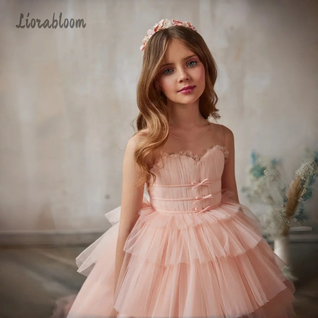 

Customized Flower Girl Dress Strapless Formal Dress Extra-Large Gown Wedding Party Attire свадебное платье