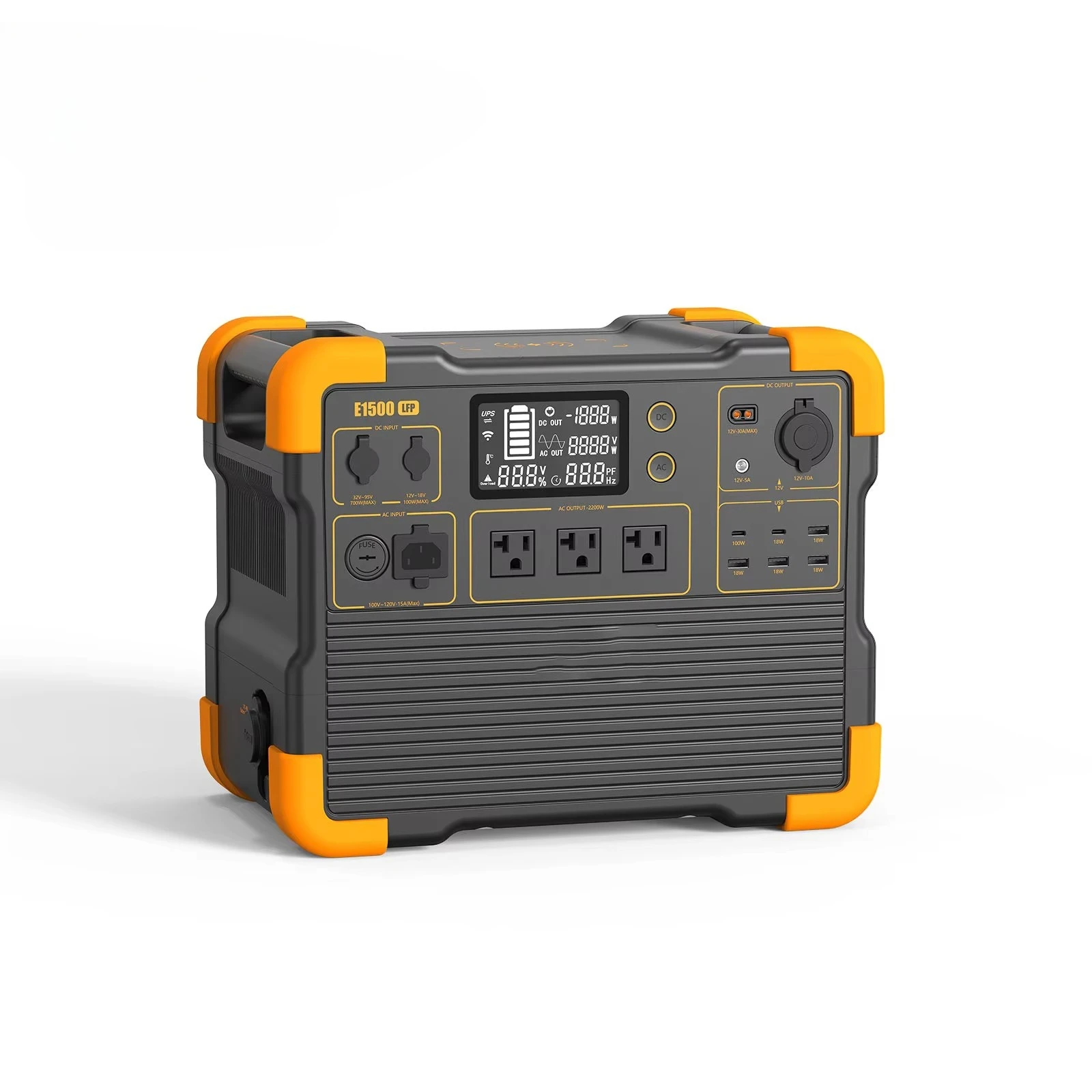 Outdoor 2200W 2400W 2500W 3000W 5000w Power Station 120V UPS Generator Solar Lifepo4 Battery Portable Power Station for Home Use