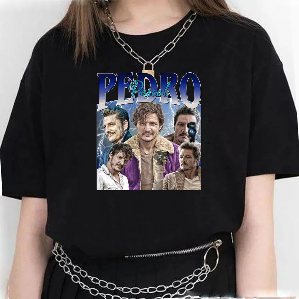 Pedro Pascal top women summer t shirt girl graphic clothes