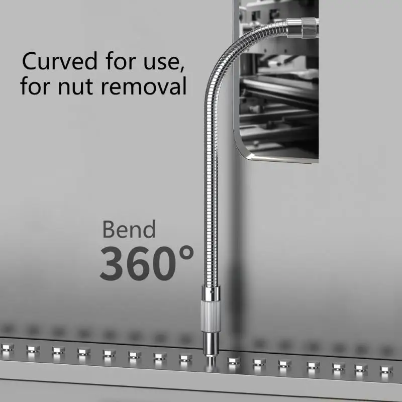A2BE 150mm 200mm 300mm Bendable Power Tool Extenders Shanks Accessory
