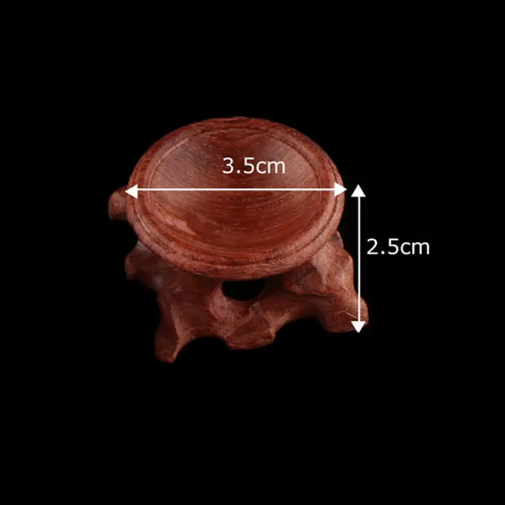 Retro Sphere Stone Decor Acid Branch Wood Branch Base Display Stand Home Decoration Crystal Ball Holder