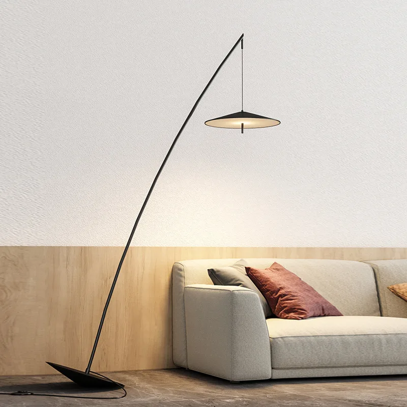 Imagem -02 - Nórdico Modern Led Floor Lamp Criativo Tumbler Pesca Luz Quarto Sala de Estar Decor Personalidade Canto pé Lâmpadas