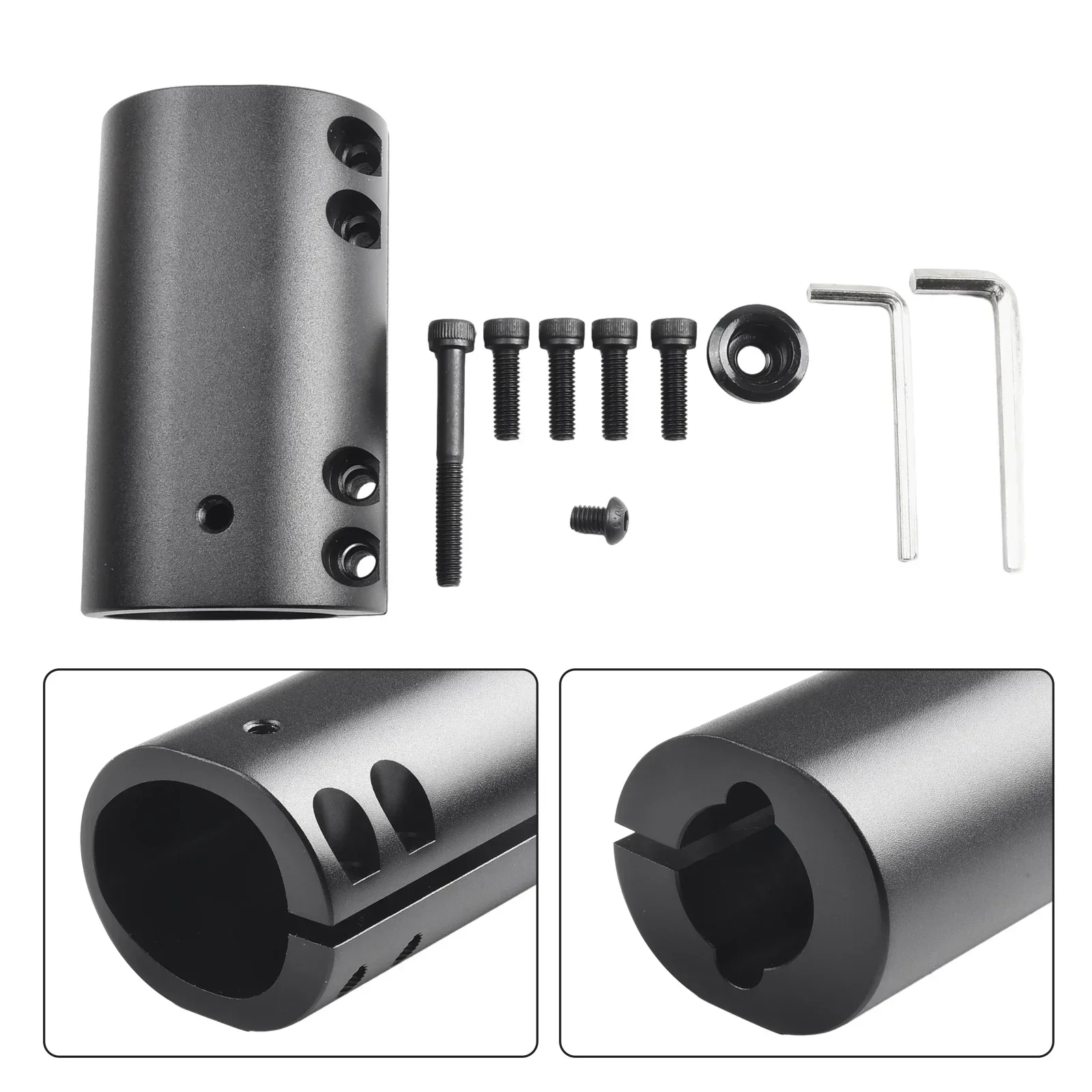 For Ninebot Max G30 Electric Scooter Rugged Folder Aluminum Alloy Clamp Increases Vertical Stem Sturdiness 100*58mm Scooter Part