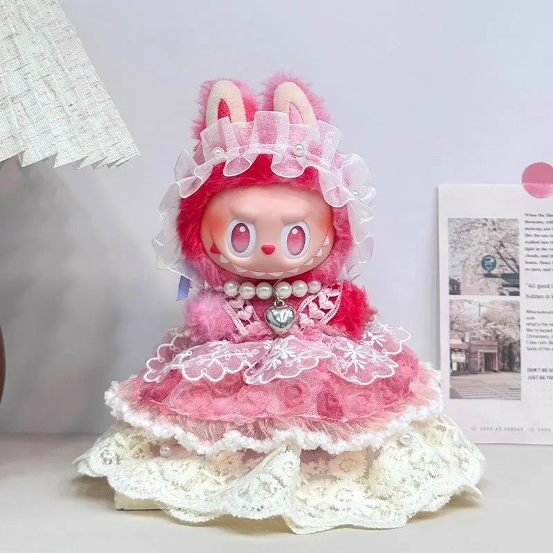 

For Labubu Fashion Baby Clothes Plush Toys Pendants Third-Generation Lolita Dresses Accessories Dress Changes Accessories