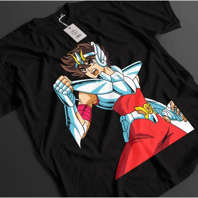 Saint Seiya Shirt Shiryu Tshirt Hyoga T-Shirt Shun Top Ikku Anime Graphic Tee