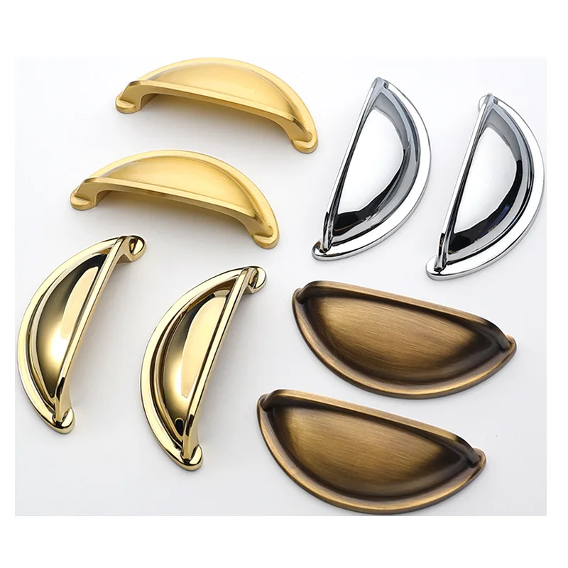 الأثاث العتيق أجهزة الأبواب درج خزانة المقابض الأوروبية للأثاث الصلبة النحاس مقبض كابينة المطبخ #1