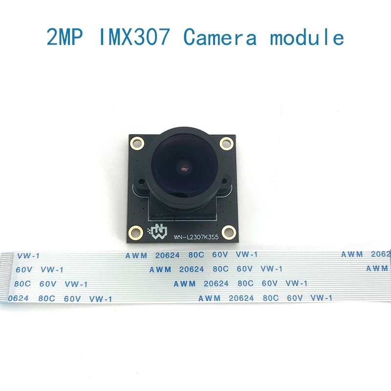 2MP HD IMX307 1/2.8 Sensor MIPI Camera Module FF 140° With 5CM FPC Cable 24-PIN MIPI CSI  for Machine Vision