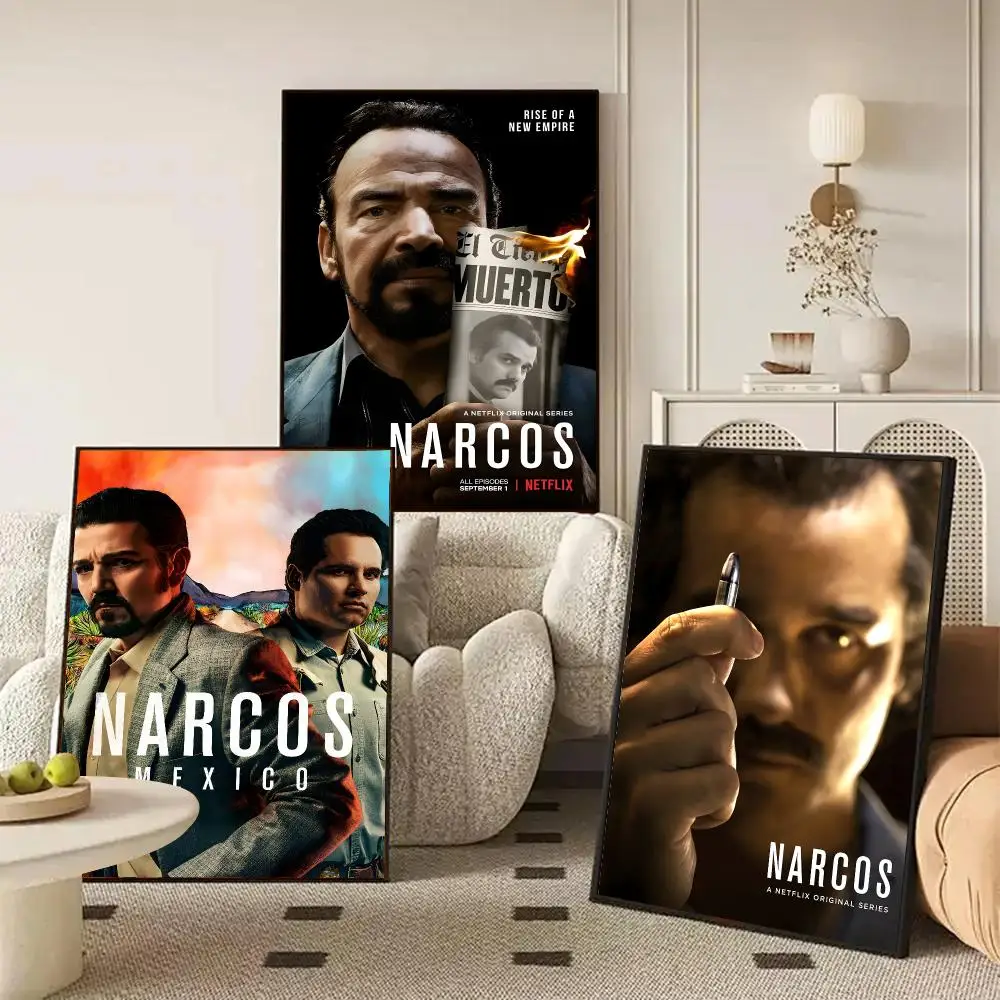 N-narcos Poster HD Wall Art Decal Self-Adhesive Aesthetic Decor For Home Living Bedroom Bar Aesthetic