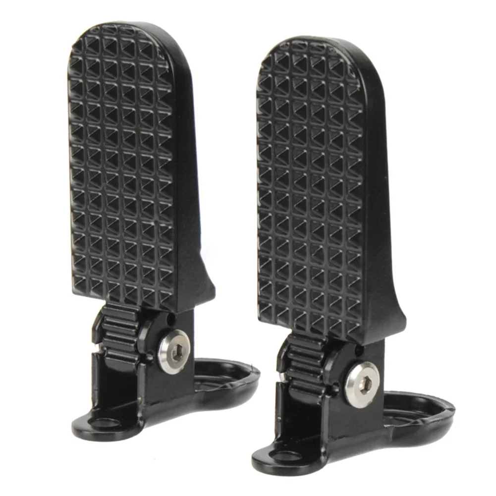 

Bicycle Rear Pedal for Electric Bike Foldable Design Aluminum Alloy Material Anti Slip Pattern Wide Application