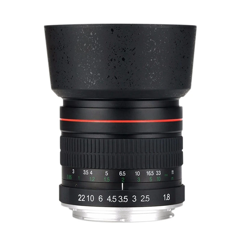 85Mm F1.8 Camera Lens For Canon F1.8 Large Aperture Fixed Focus Portrait Macro Pure Manual Focus SLR Camera Lens