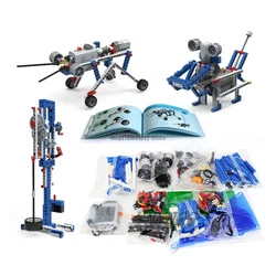 396Pcs Tech Simple and Motorized Mechanisms Base Set Fit for 9686 Educational Building Blocks Kit DIY Bricks Toys Gifts