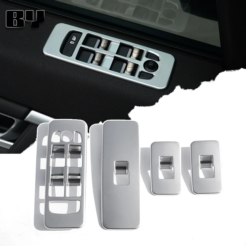 

4 Pcs ABS Window Lift Button Frame Trim For Land Rover Discovery Sport 2015 2016 2017 2018 Car Accessories