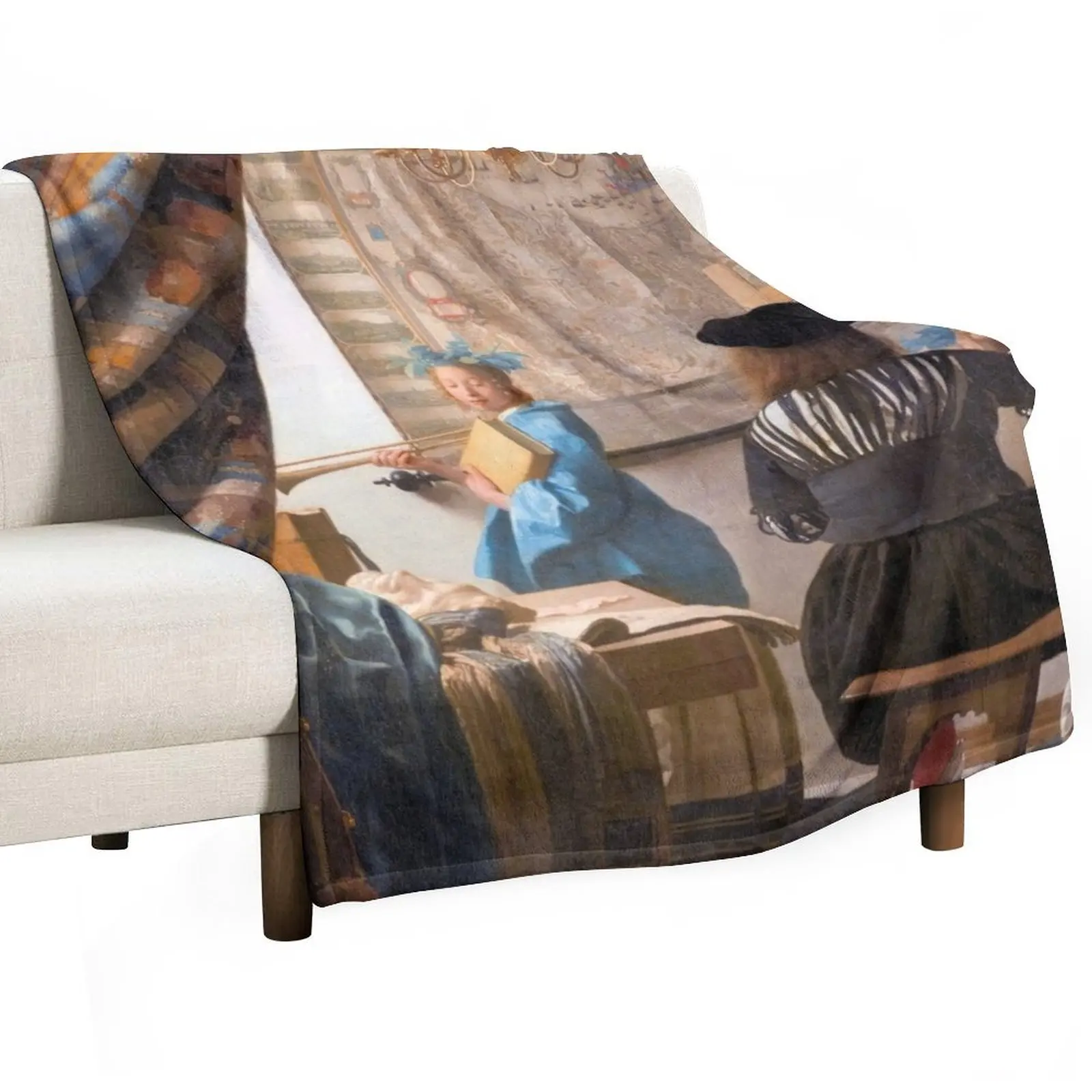 The Art of Painting, Johannes Vermeer Throw Blanket Kid'S Comforter Blankets