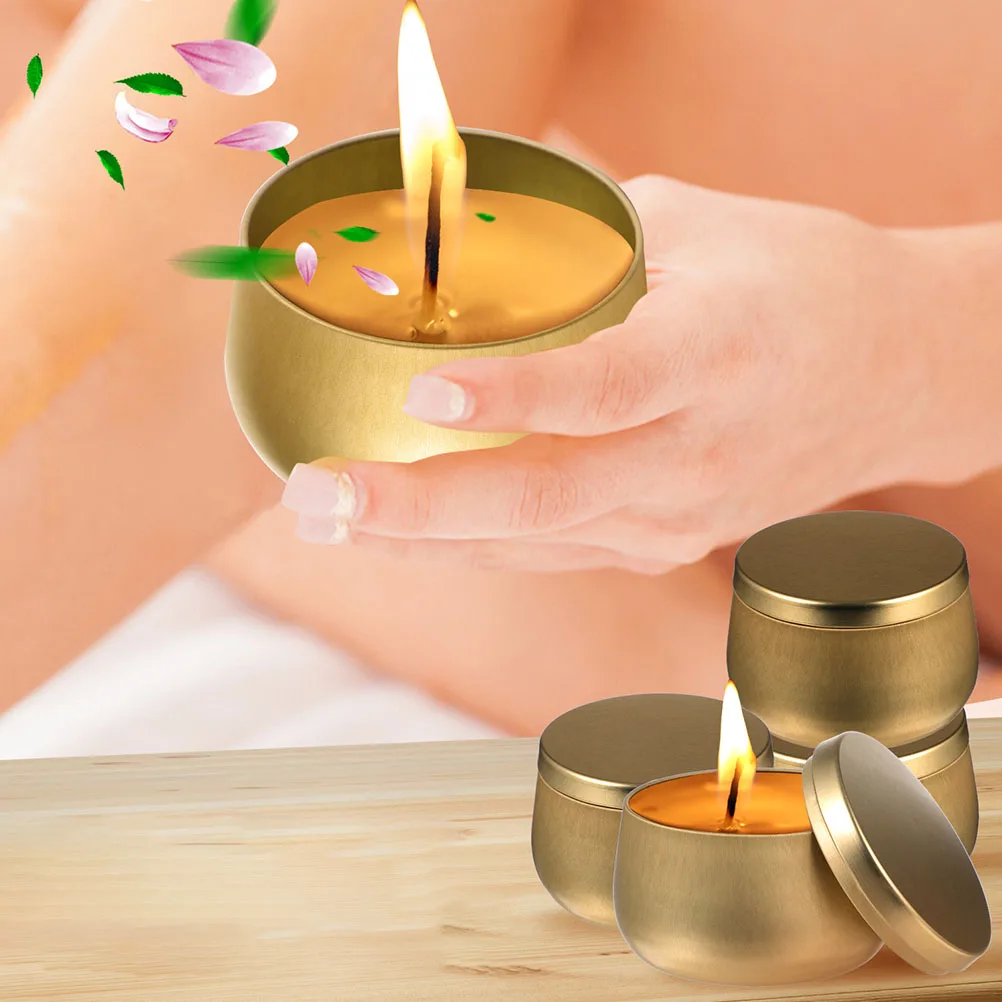 

12Pcs Chic Tinplate Tea Canisters Airtight Containers For Loose Leaf Tea Bags Candles Jewelry Storage Home Decor Gift Packaging