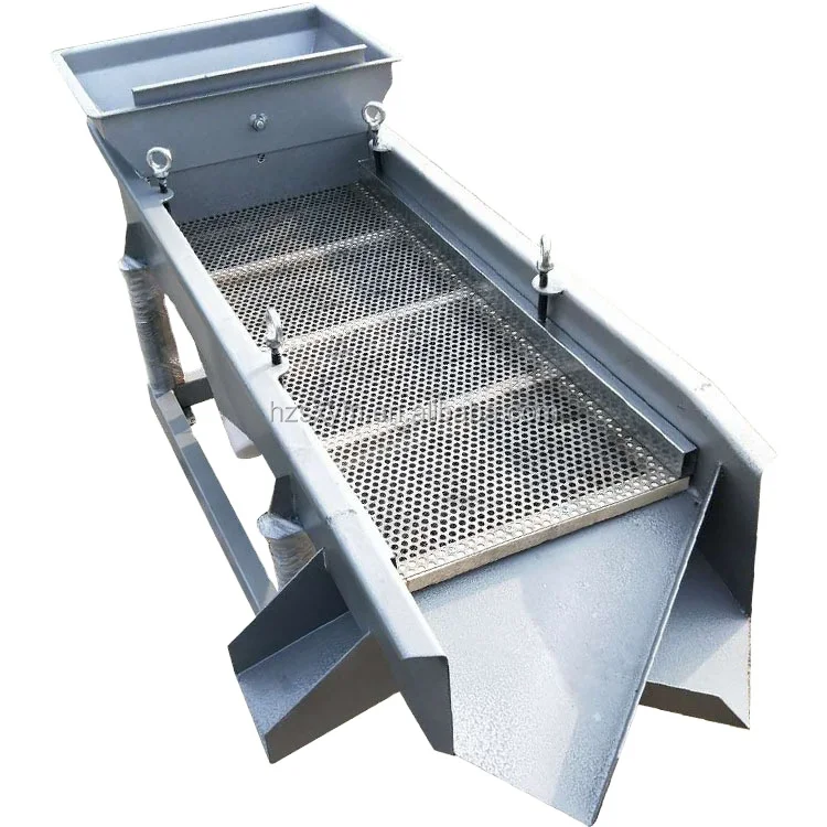

Food-grade Stainless Steel Linear Vibrating Sieve Machine With Motor For Grain Sorting Sifting Screen Equipment