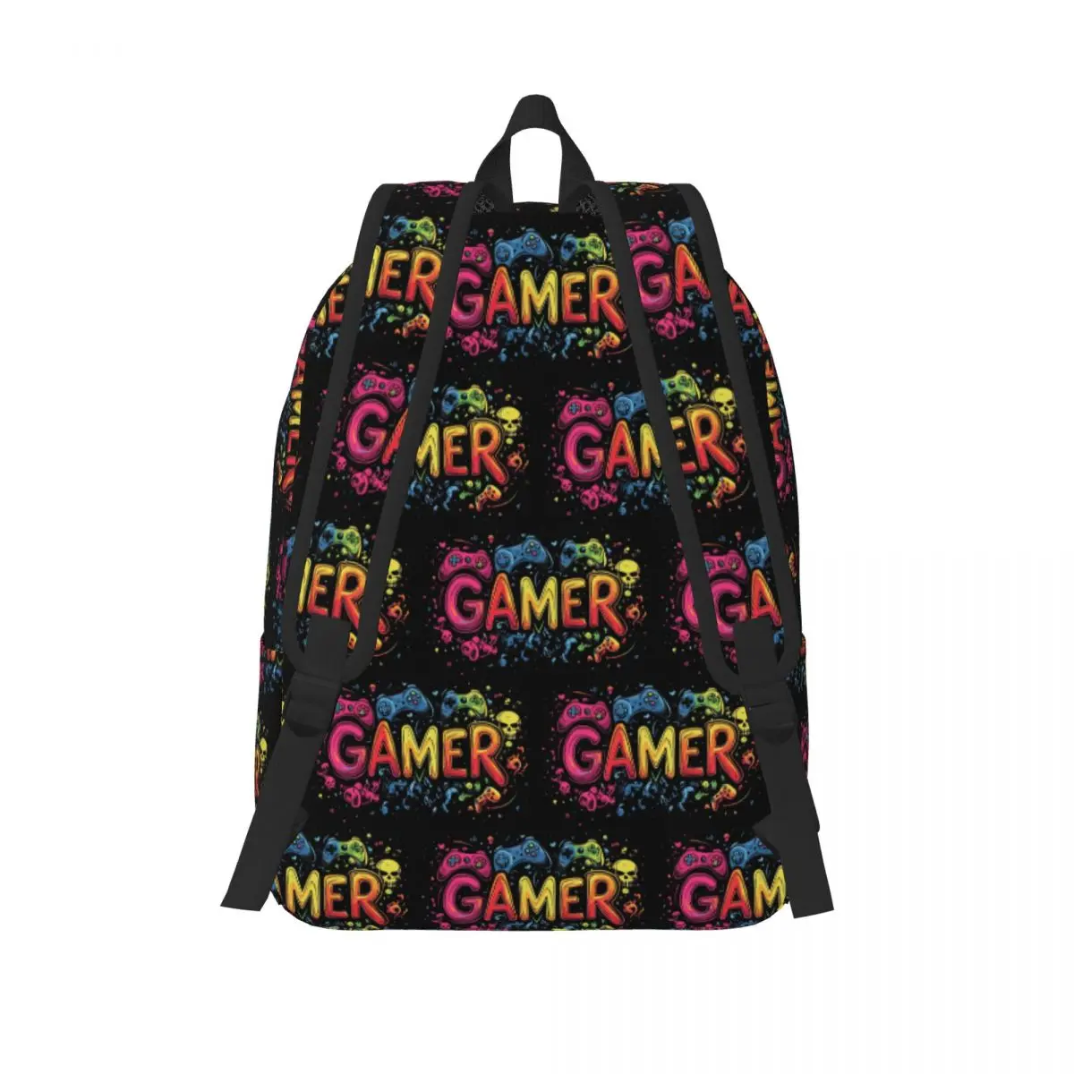 Gamer Controller Video Game Gaming Gamepad Student Backpack School Bag Hiking Travel Daypack for Men Women Bookbag Shoulder Bags