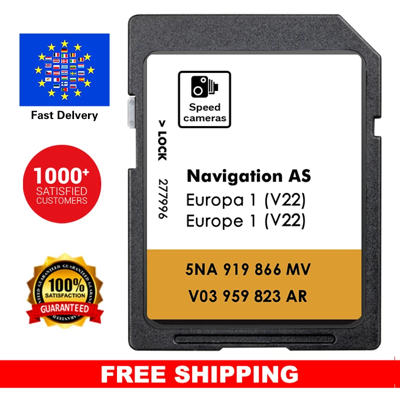 

5NA 919866 SD-карта ET Speicherkarte, обновление навигации Европы V19 Navi Kartendaten, новинка для открывания медиасистемы AS