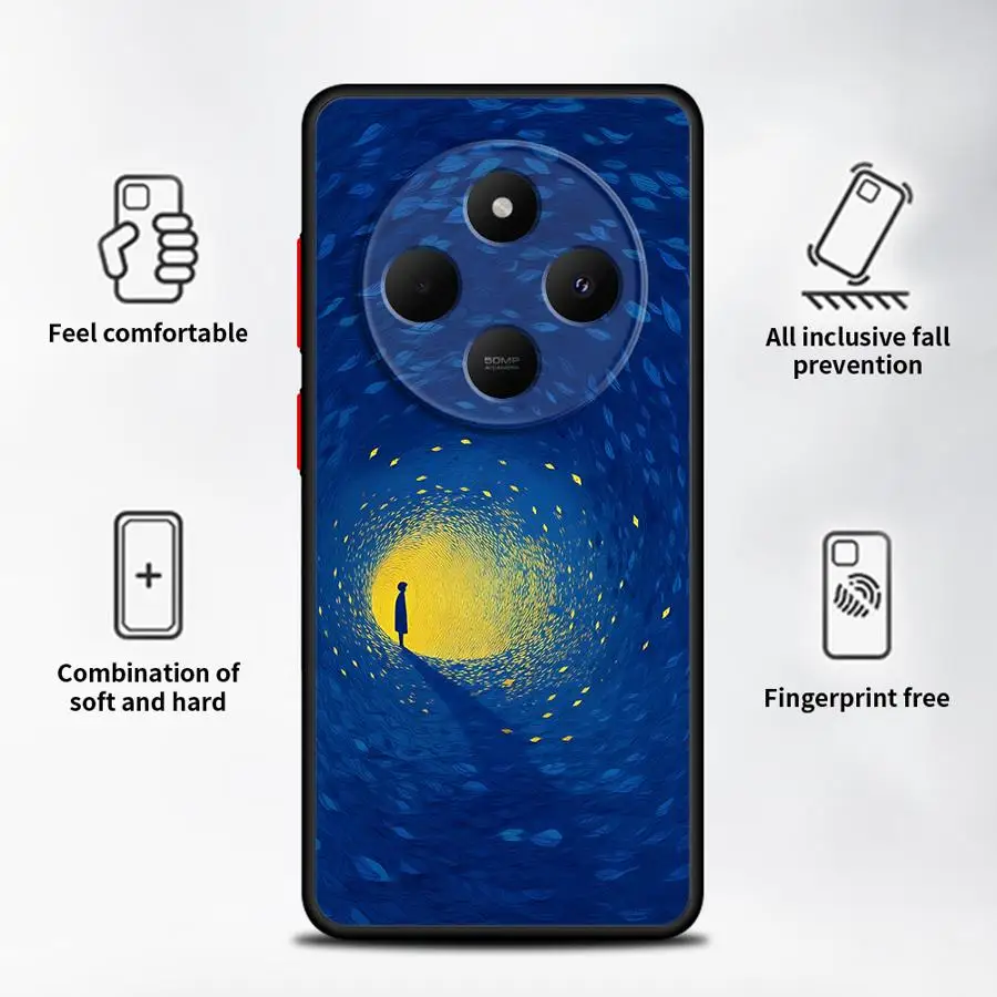 Marine Organism SHELL สําหรับ Xiaomi Redmi A4 10 12C 9 K40 Pro A1 A2 PLUS 14C 13C ฝาครอบโทรศัพท์เคลือบ
