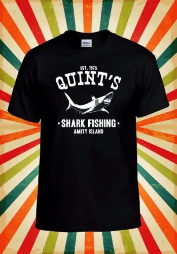 Quint Shark Fishing Amity Island Cool Men Women Unisex Baseball T Shirt Top 2999