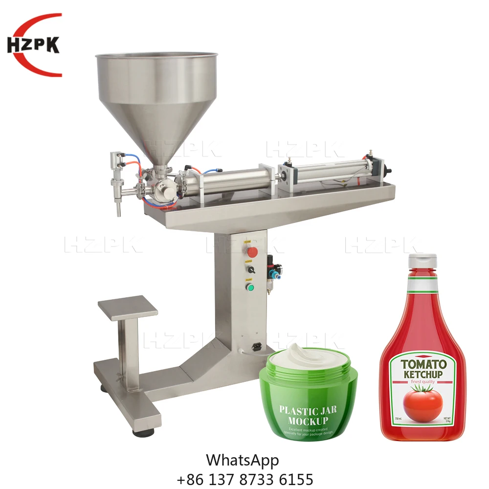 Vertical Piston Honey Jar Bottle Liquid Soap Water Solution Filling Machine Manufacturing Plant 1000ml Semi Automatic