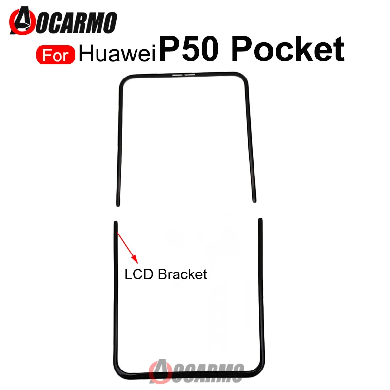1Pcs For Huawei P50 Pocket Front Screen Stand Middle Bezel Frame LCD Display Bracket Plastic Hoder Repair Parts