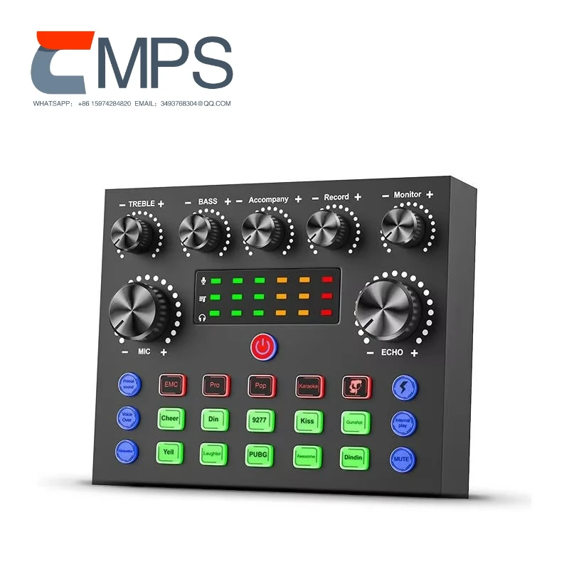 Live Sound Card Podcast Equipment Set BM-800 Microphone Kit Studio Equipment for Live Broadcast/Recording/Studio/Live Stream